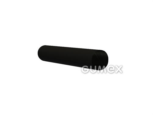 Polyuretanová tyč PU44, průměr 30mm, reálný průměr 32mm, délka 250mm, 80°ShA, PU, -30°C/+80°C, černá